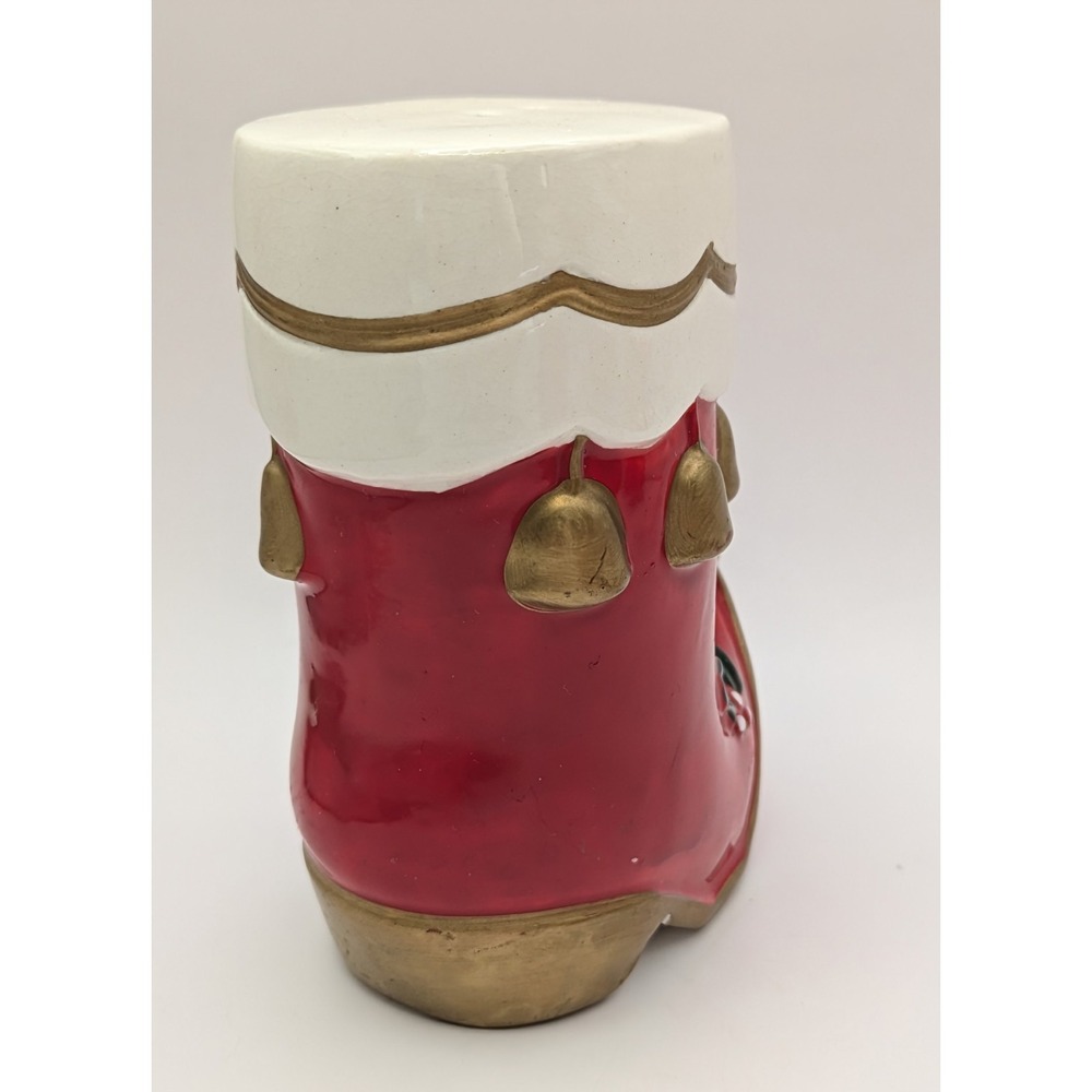 VTG Christmas Santa Elf Boot Salt & Pepper‎ 1960's Japan Mid Century Napco 4.5" - Picture 5 of 16